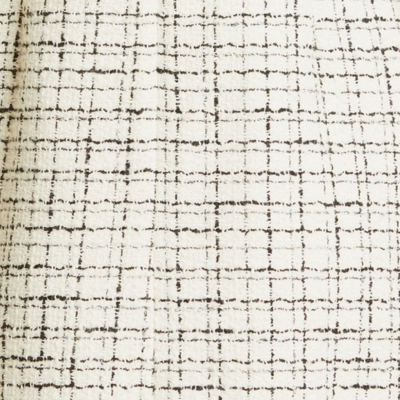 NWT $698 Veronica Beard Palatine Check Long Sleeve Dress WHITE/ BLACK - size 10! - Picture 8 of 8